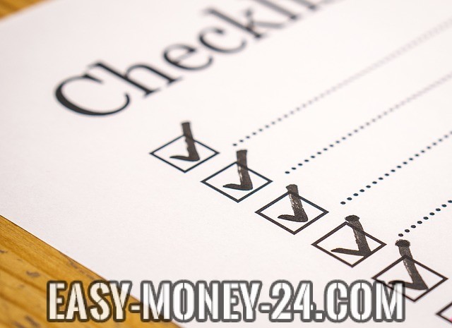 checklist for arrangement finders online